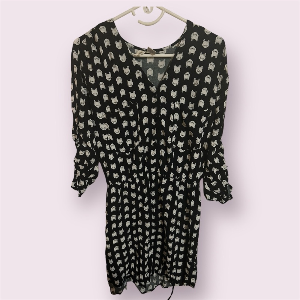 Black and White cat dress